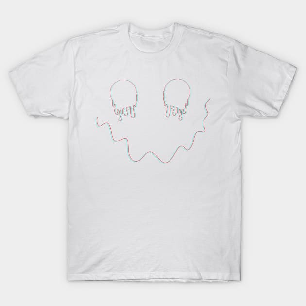 Dripping 3D Face T-Shirt by lilydlin